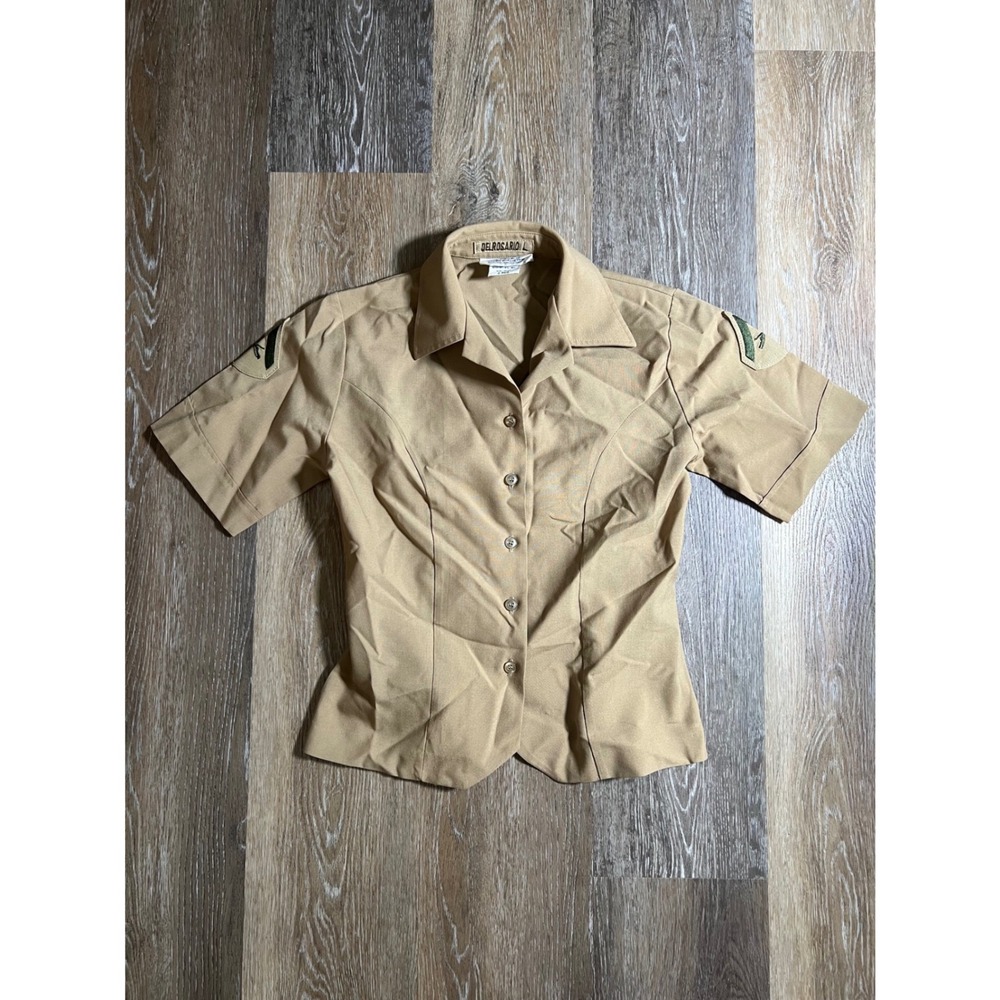 DSCP‎ Valor Collection USMC Khaki Short Sleeve Uniform Shirt Womens 6 Reg 260 SS
